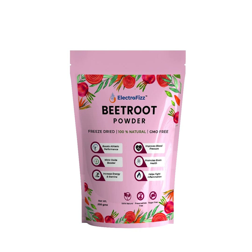 ElectroFizz Freeze Dried Beetroot Powder, 200gm (30 plus servings)