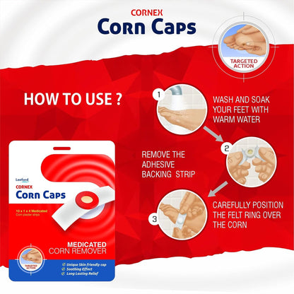 Cornex Corn Caps, 40 Plaster Strips