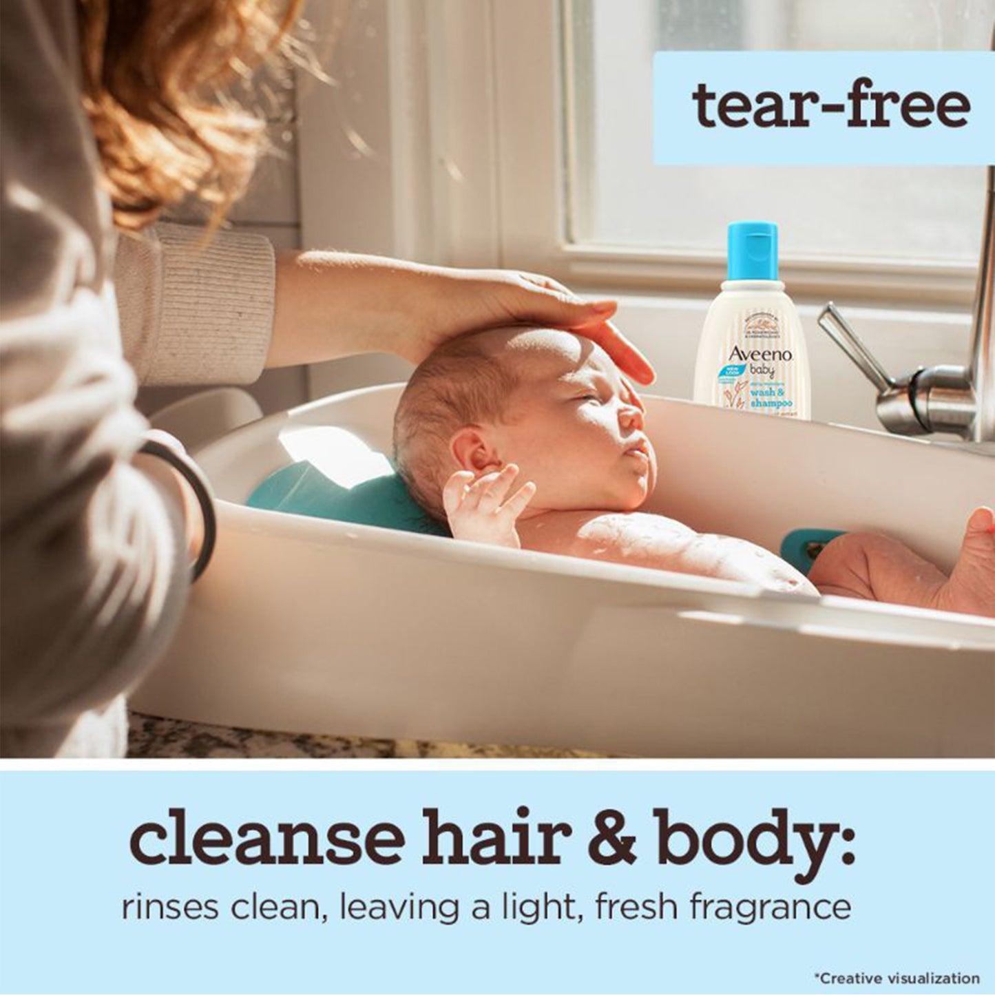 Aveeno Baby Daily Moisture Wash & Shampoo, 100ml