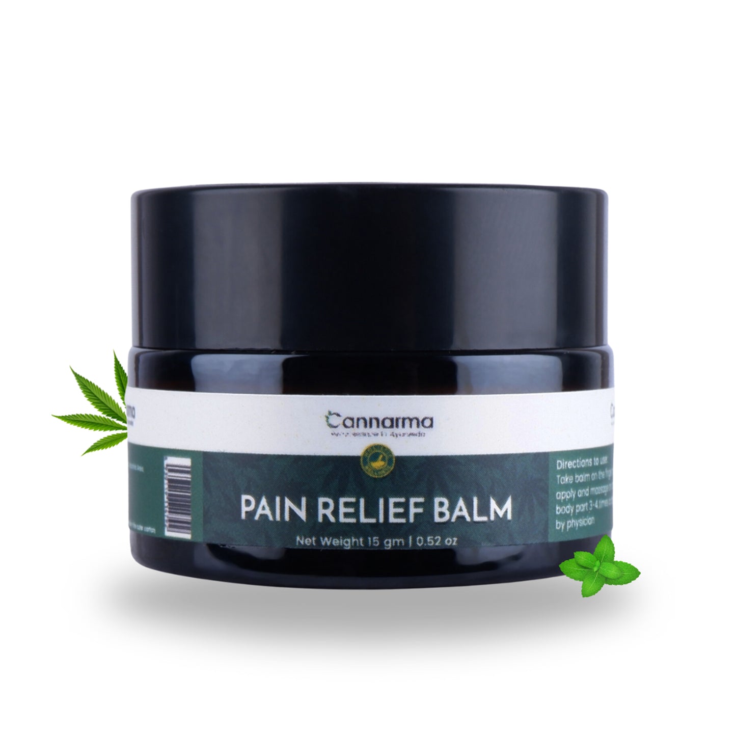 Cannarma Ultra Premium Pain Relief Balm for Headache, Body Pain & Joints Pain, 15gm
