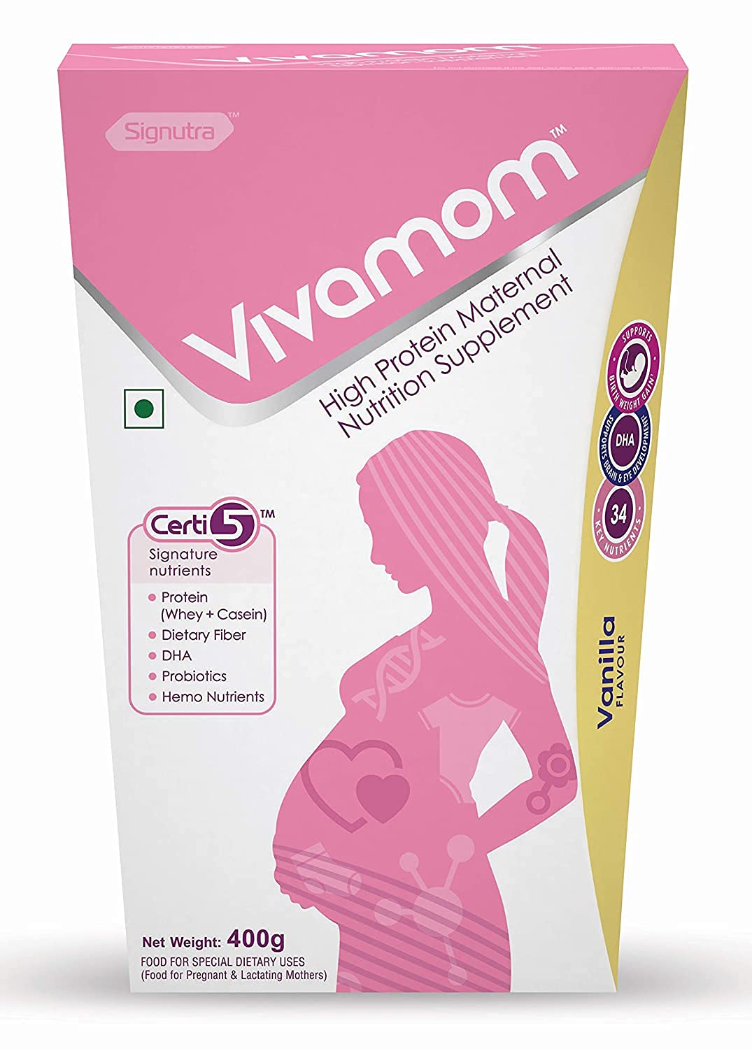 Vivamom Maternal Nutrition Supplement Vanilla, 400gm