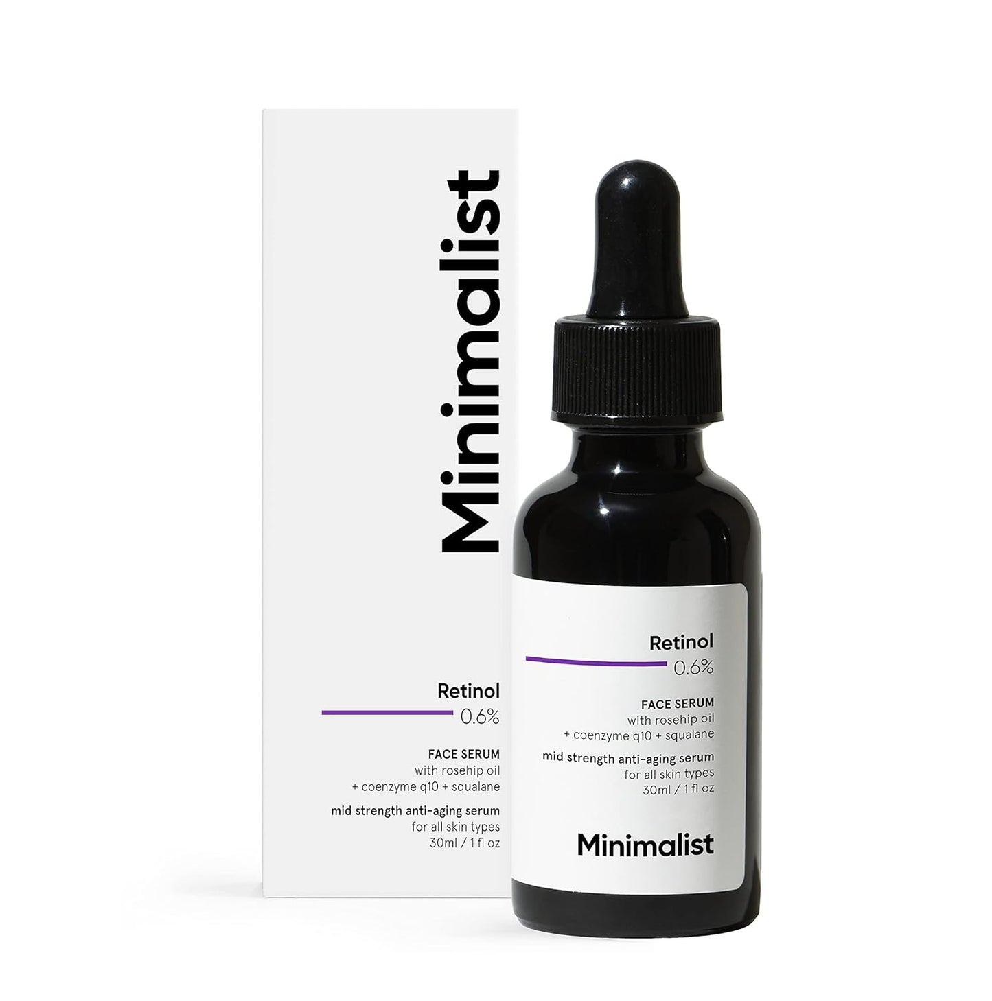Minimalist Retinol 0.6% Face Serum, 30ml