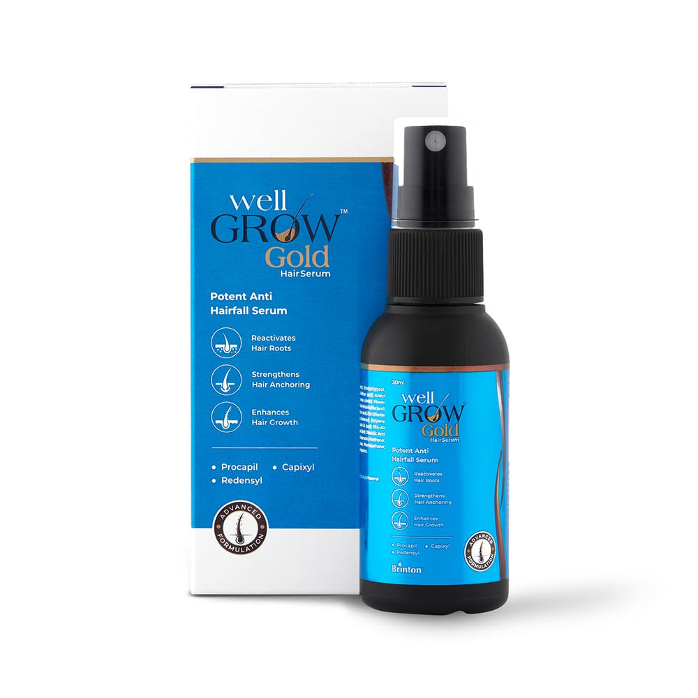 Wellgrow Gold Hair Serum for Men & Women, 30ml