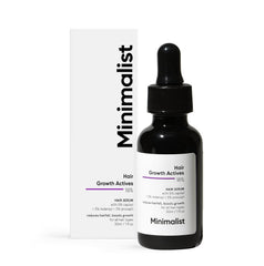 Minimalist Hair Growth Actives 18% Hair Serum - Reduces Hairfall & Boosts Growth, 30ml