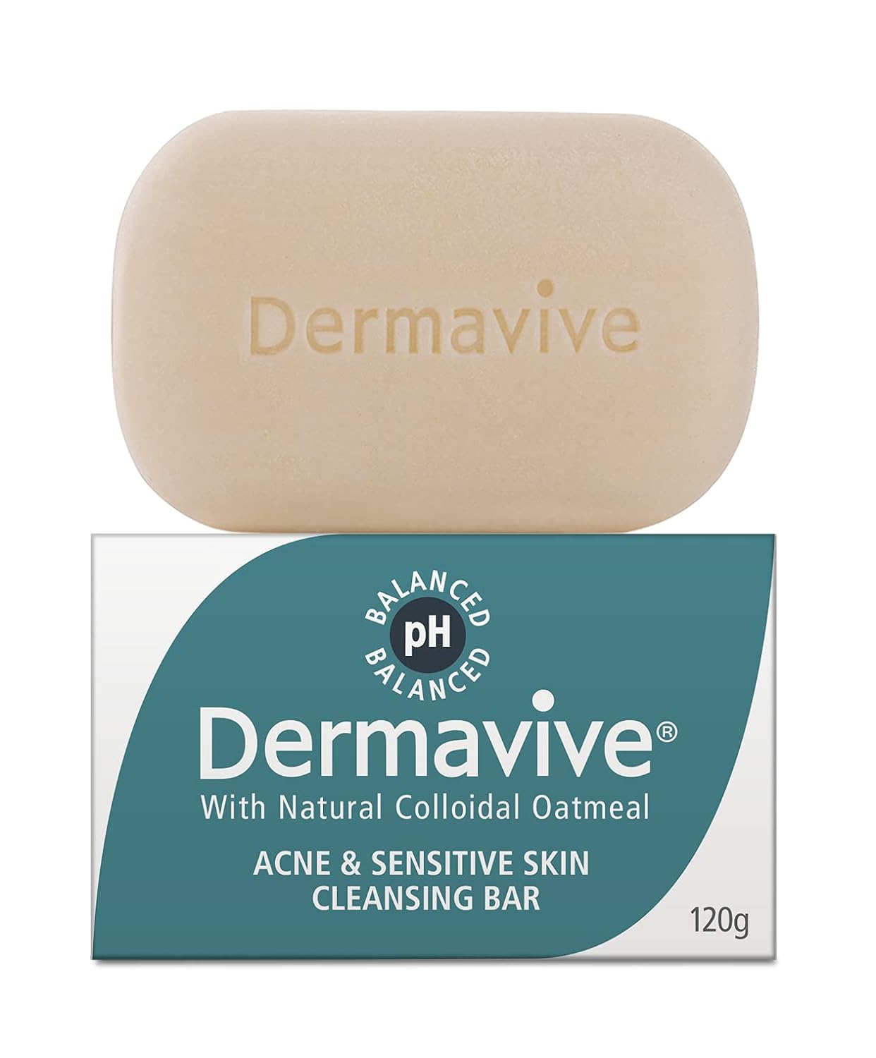 Dermavive Acne & Sensitive Skin Cleansing Bar, 120gm