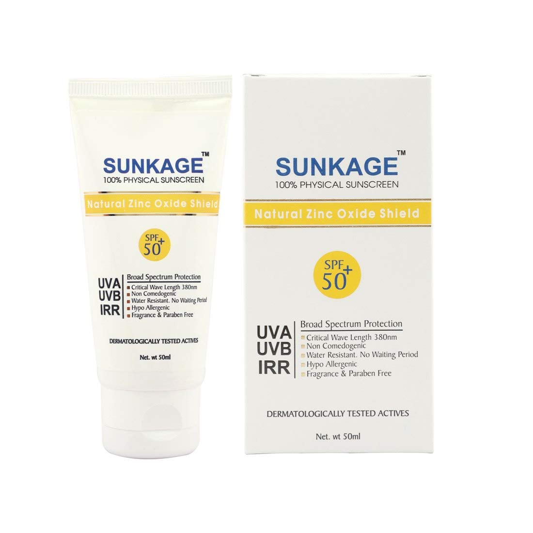 SunKage SPF 50+ Physical Sunscreen, 50ml