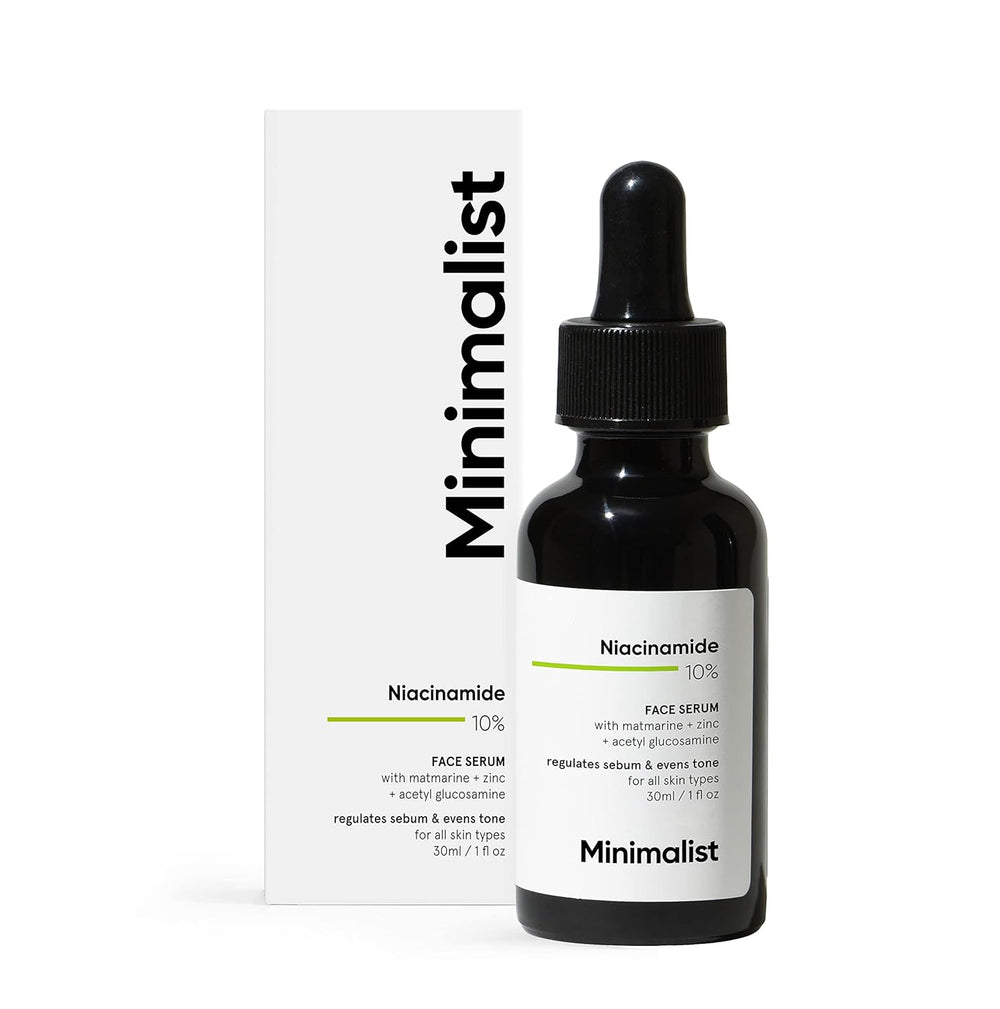 Minimalist Niacinamide 10% Face Serum for Regulating Sebum & Evens Tone, 30ml