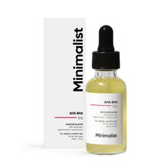 Minimalist 10% AHA BHA Exfoliator With Lactic Acid for Radiant & Youthful Skin, 30ml
