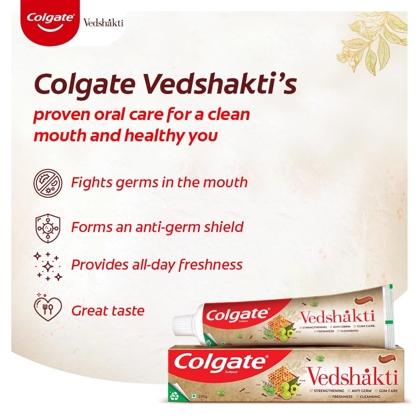 Colgate Vedshakti Toothpaste, 200gm