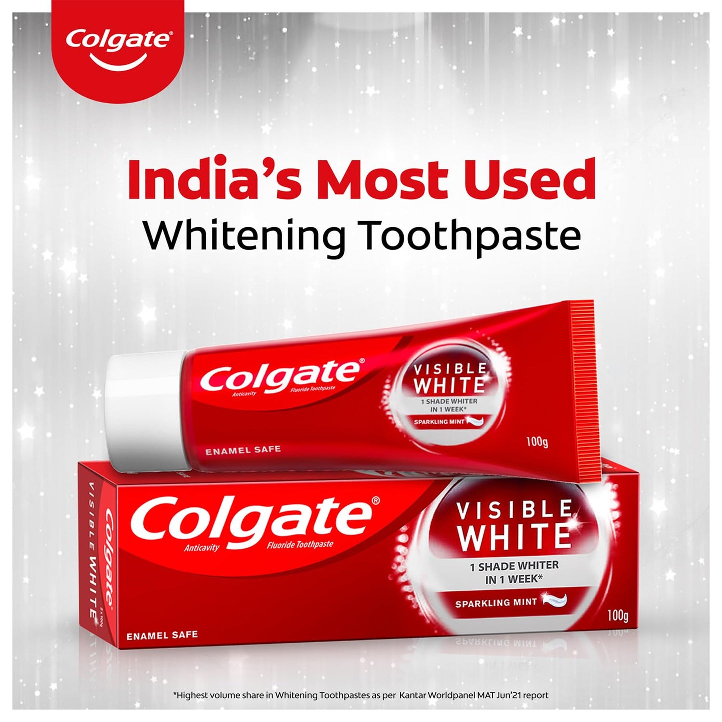 Colgate Visible White Teeth Whitening Toothpaste, 100gm