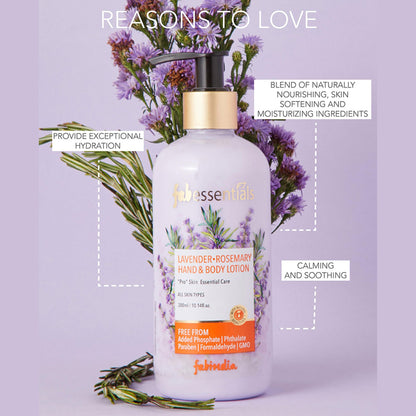Fabessentials Lavender Rosemary Hand & Body Lotion, 300ml