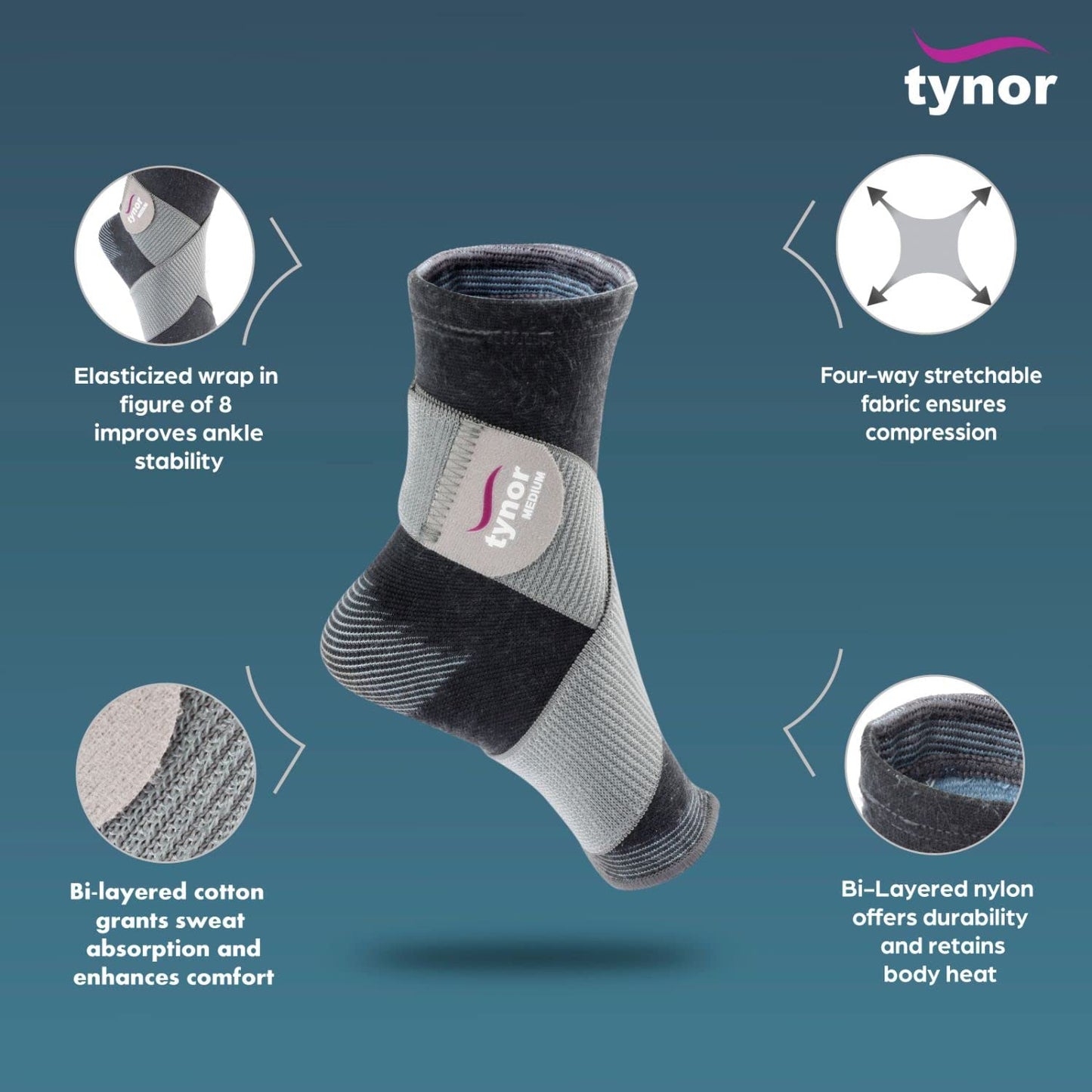 Tynor Ankle Binder - M