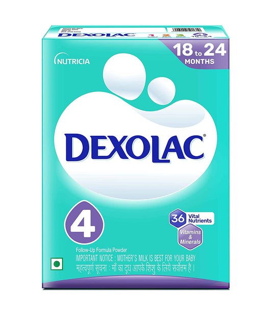 Dexolac - 4 粒后续配方奶粉补充装，400 克