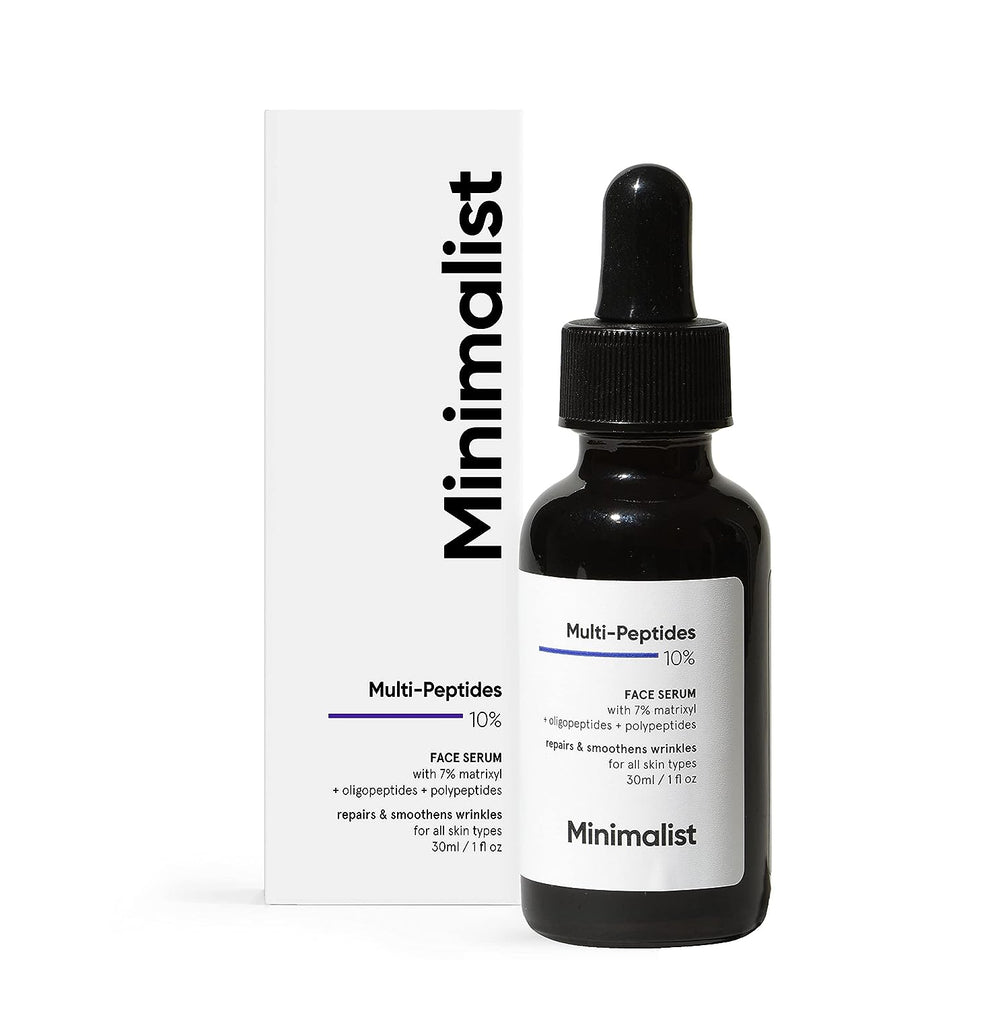 Minimalist Multi-Peptide 10% Face Serum For Anti Aging, 30ml