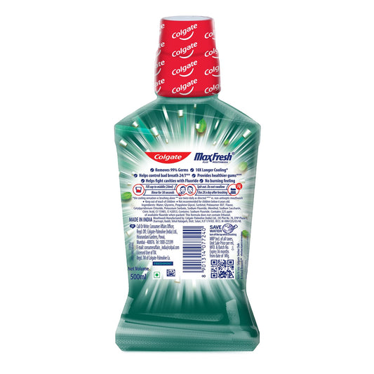 Colgate MaxFresh Mint Mouth Wash, 250ml