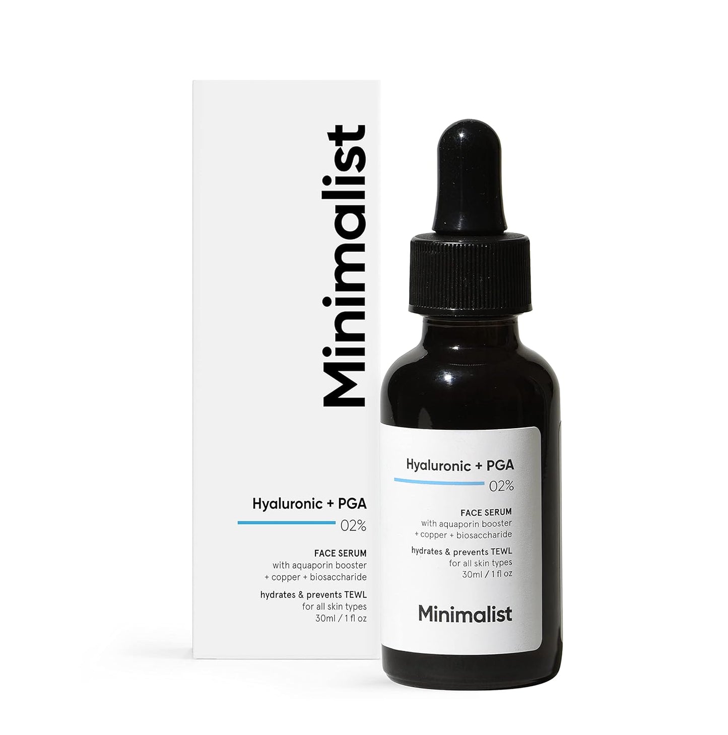 Minimalist Hyaluronic + PGA 02% Face Serum, 30ml