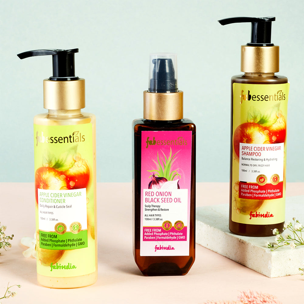 Fabessentials Hair & Now Gift Set - Apple Cider Vinegar, 300ml