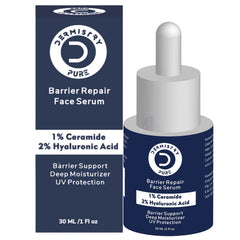 Dermistry Pure 1% Ceramide 2% Hyaluronic Acid Sensitive & Dry Skin Moisturizer Serum Repair Barrier, 30ml