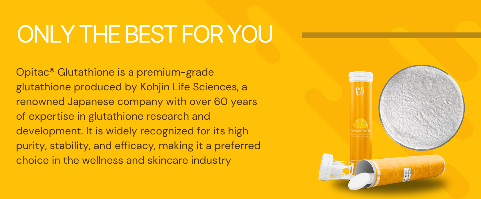 kohjin opitac glutathione E11VEN Opitac 500mg Jarrow Formulas and KOHJINs formulate