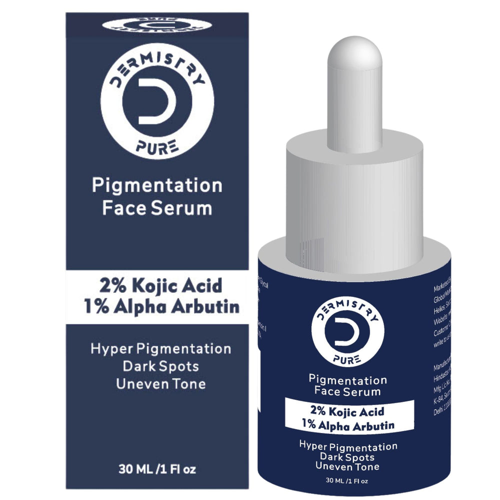 مصل Dermistry Pure 2% Kojic Acid 1% Alpha Arbutin Instant Glowing Bright Light Pigmentation Spots، 30 مل