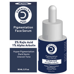 Dermistry Pure 2% Kojic Acid 1% Alpha Arbutin Instant Glowing Bright Light Pigmentation Spots Serum, 30ml