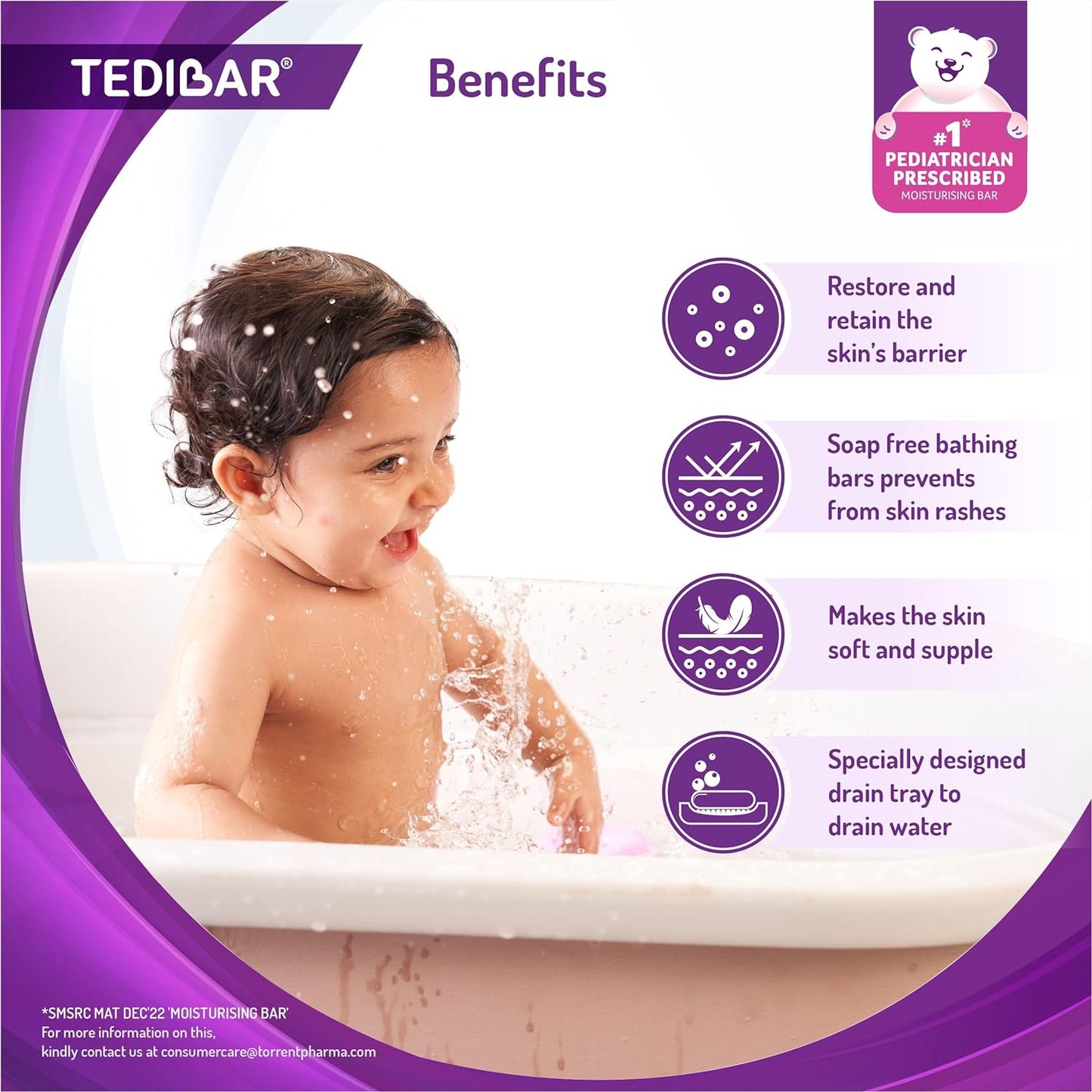 Tedibar 沐浴皂，75 克