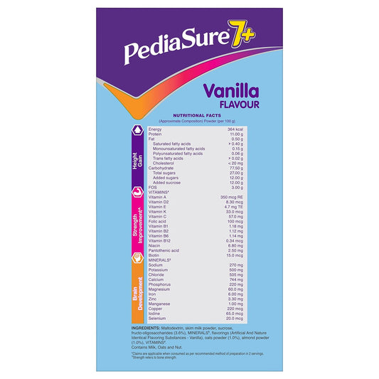 Pediasure 7 Plus Vanilla Flavour Refill, 800gm