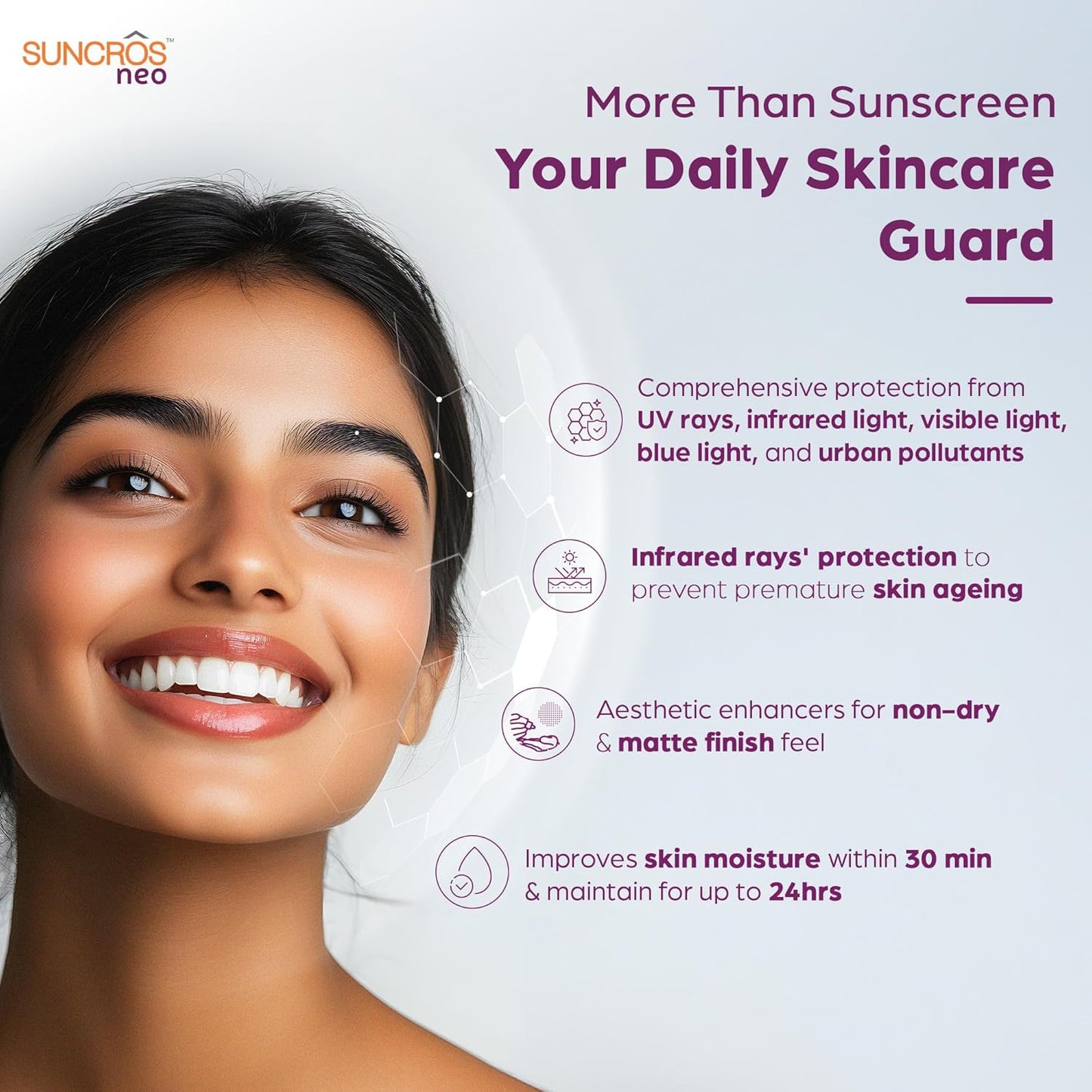 Suncros Neo Sunscreen Gel Spf 75+ PA+++, 50gm