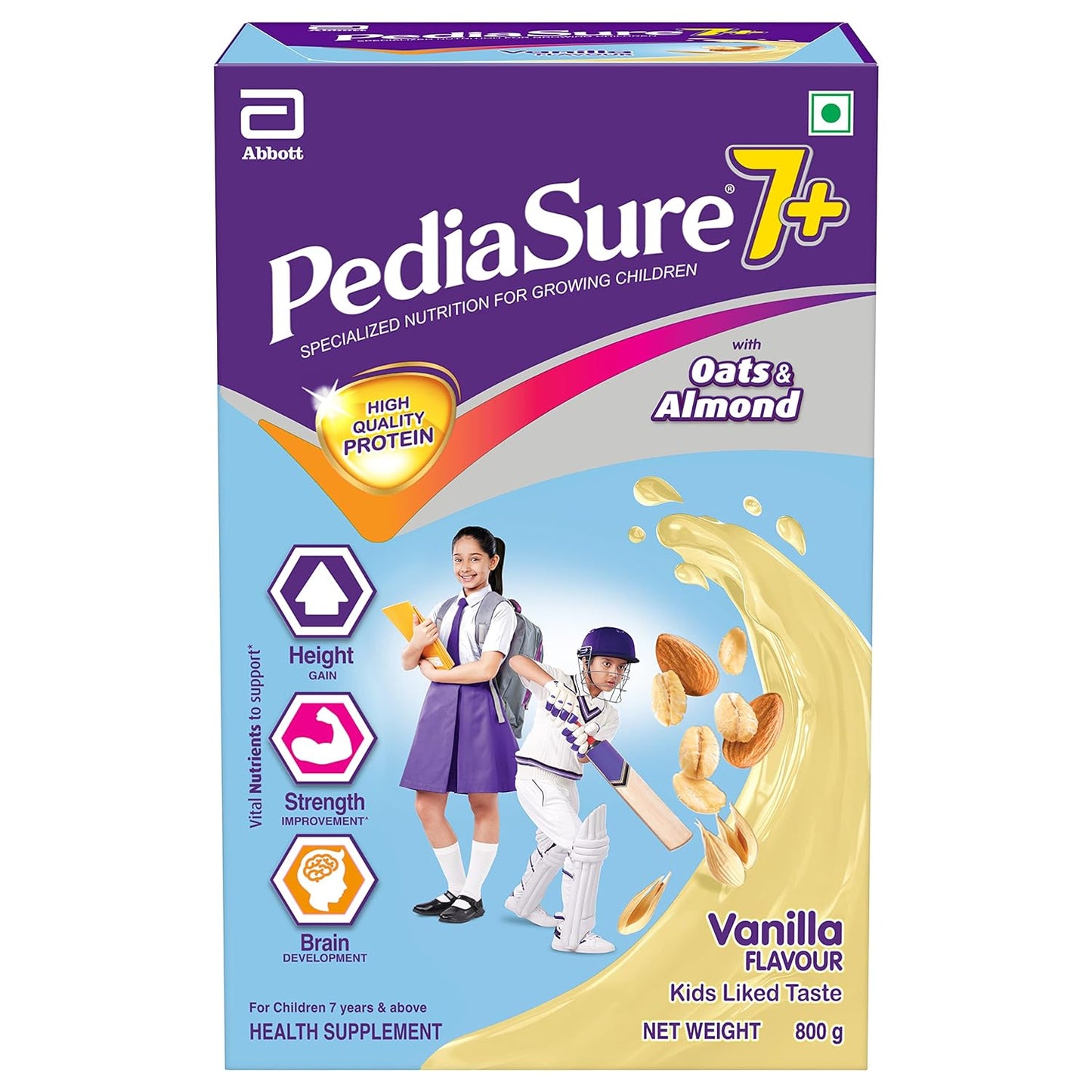 Pediasure 7 Plus Vanilla Flavour Refill, 800gm