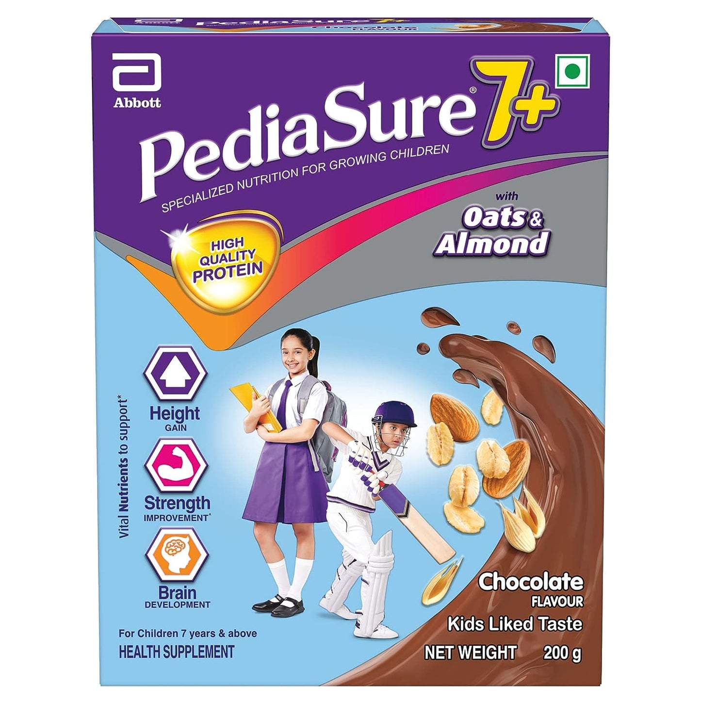 Pediasure 7 Plus Chocolate Flavour Refill, 200gm