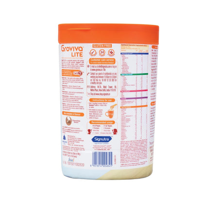 Groviva Lite Child Nutrition Supplement Vanilla Flavour Jar, 400gm