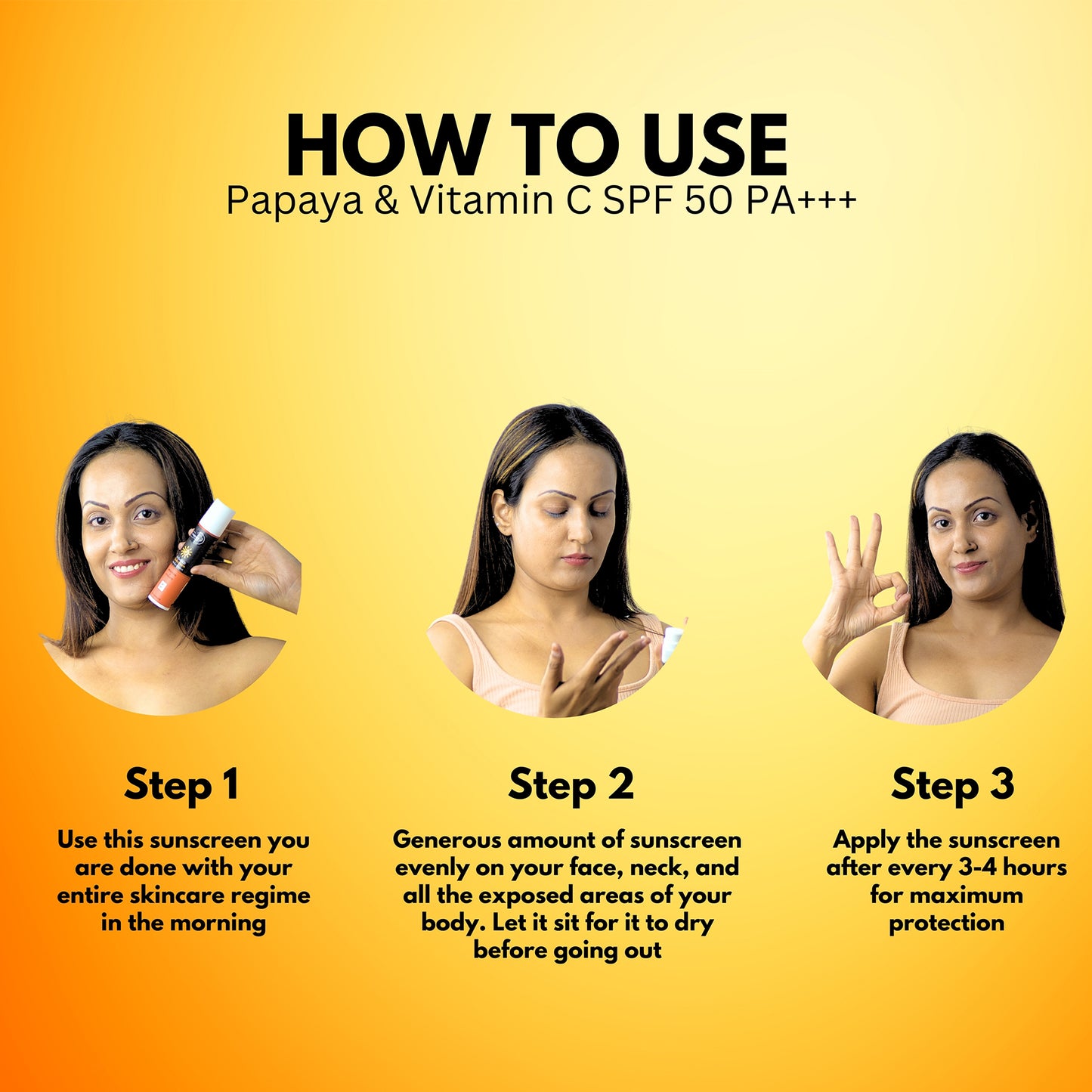 Vandyke Radiance Sunscreen With Papaya & Vitamin C SPF 50 PA+++, 50gm