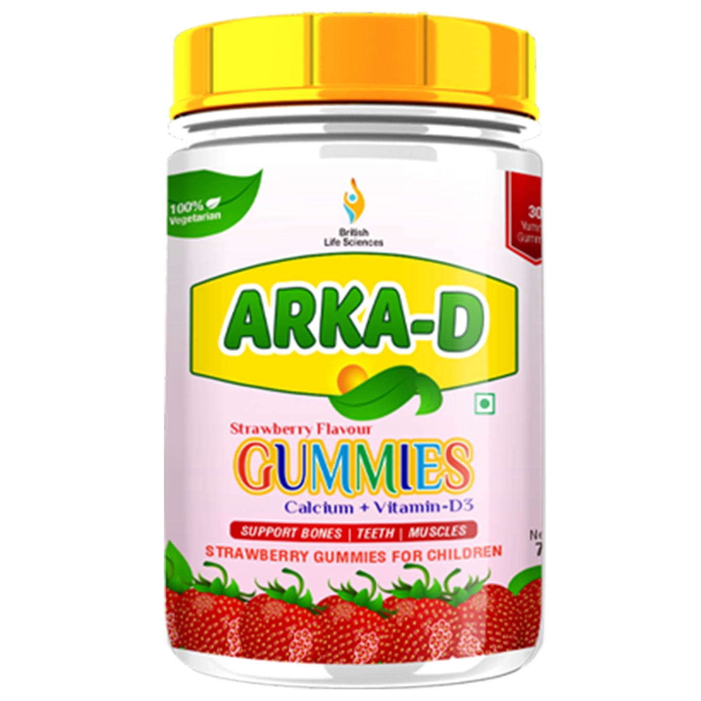 Arka D Gummies Strawberry Flavour,75gm