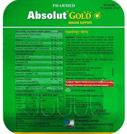 Absolut Gold, 10 Capsules