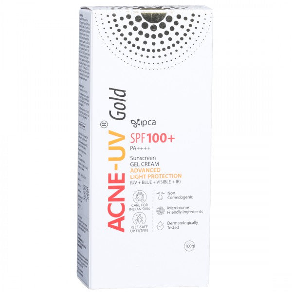Acne-UV Gold SPF100+ PA+++ Sunscreen Gel Cream, 100gm