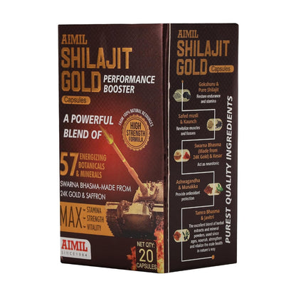 Aimil Shilajit Gold Capsule, 20s