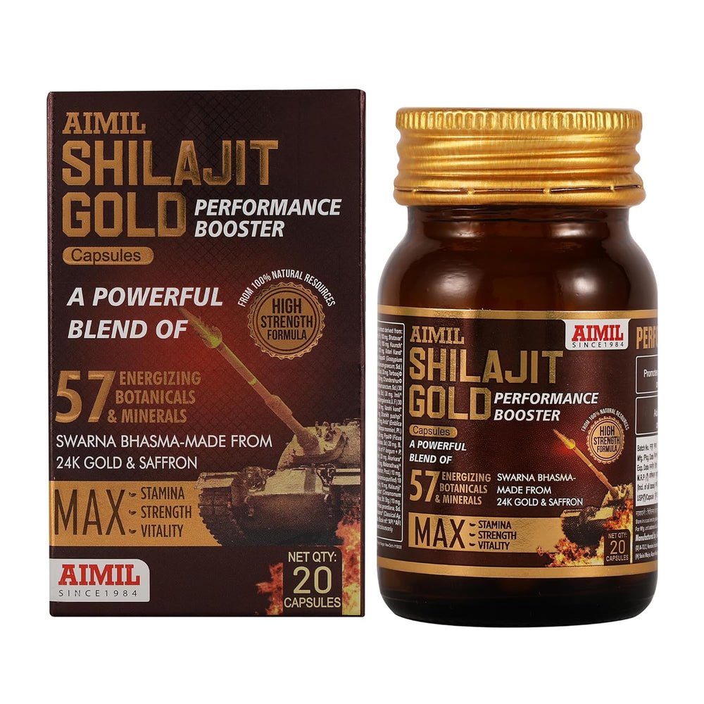 Aimil Shilajit Gold Capsule, 20s