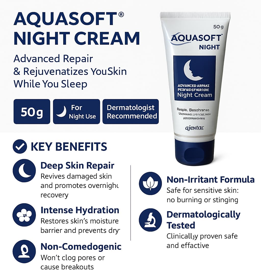 Aquasoft Night Cream, 50gm