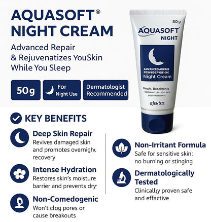 Aquasoft Night Cream, 50gm