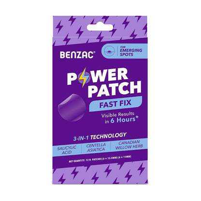 Benzac Power Patch | Fast-Acting Pimple Patch, 12 Patches