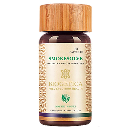 Biogetica Smokesolve - Nicotine Detox Support, 80 Capsules