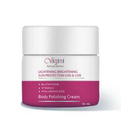 Vigini Lightening Brightening Sun Protection UVA&UVB Body Polishing Cream, 50ml