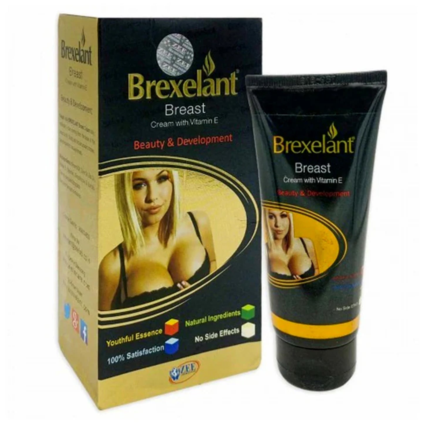 Brexelant 含维生素 E 丰胸霜，60 克（3 件装）