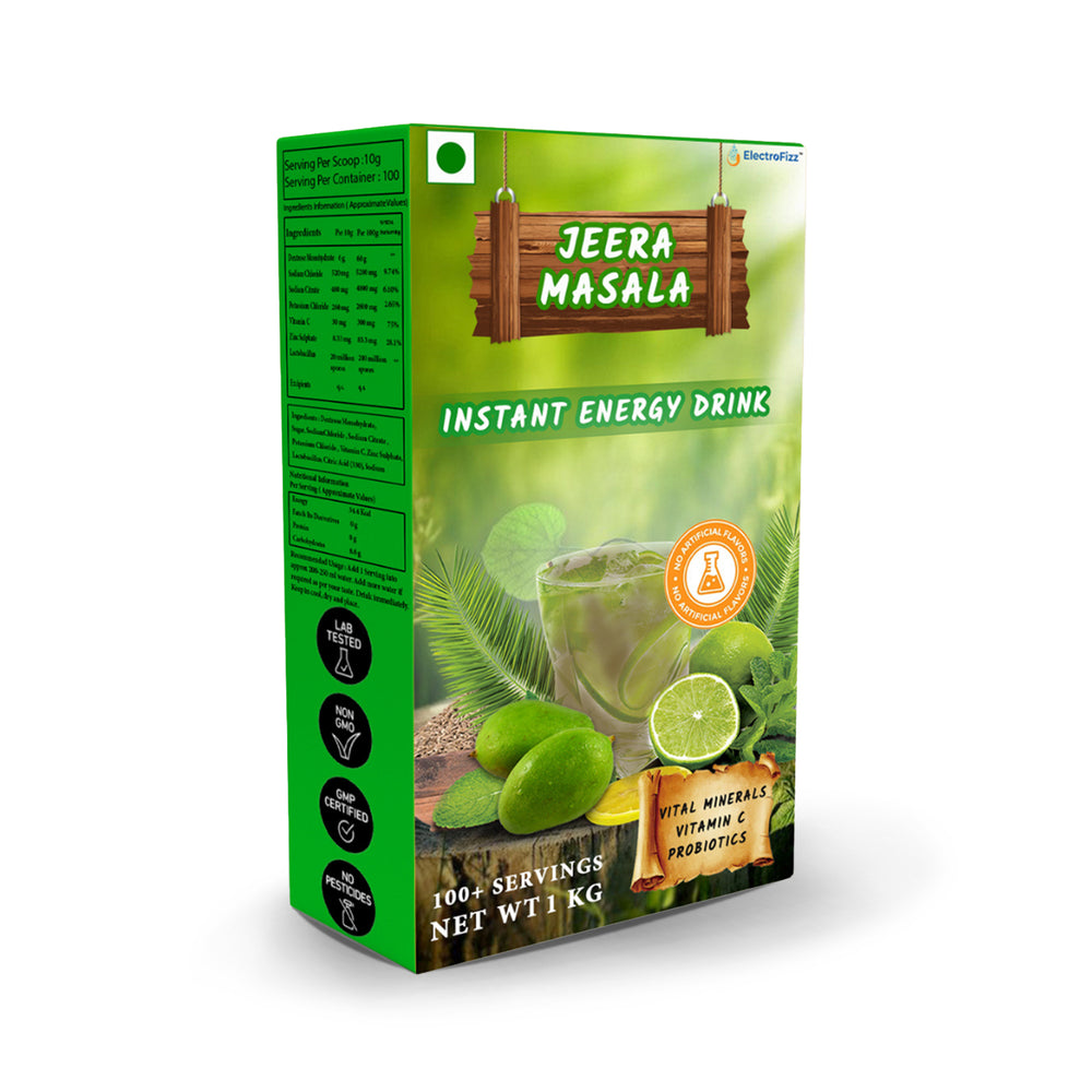 ElectroFizz Instant Hydration Energy Drink Powder Jeera Masala Flavour, 1Kg