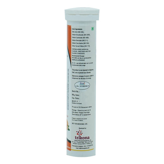 C-Wiz Orange Effervescent, 20 Tablets