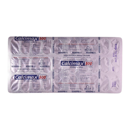 Calcimax 500mg Tablet -Calcium with Magnesium, 30s