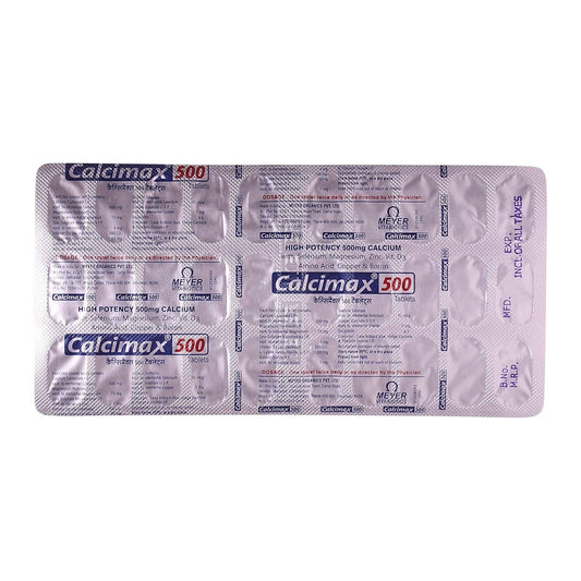 Calcimax 500mg Tablet -Calcium with Magnesium, 30s