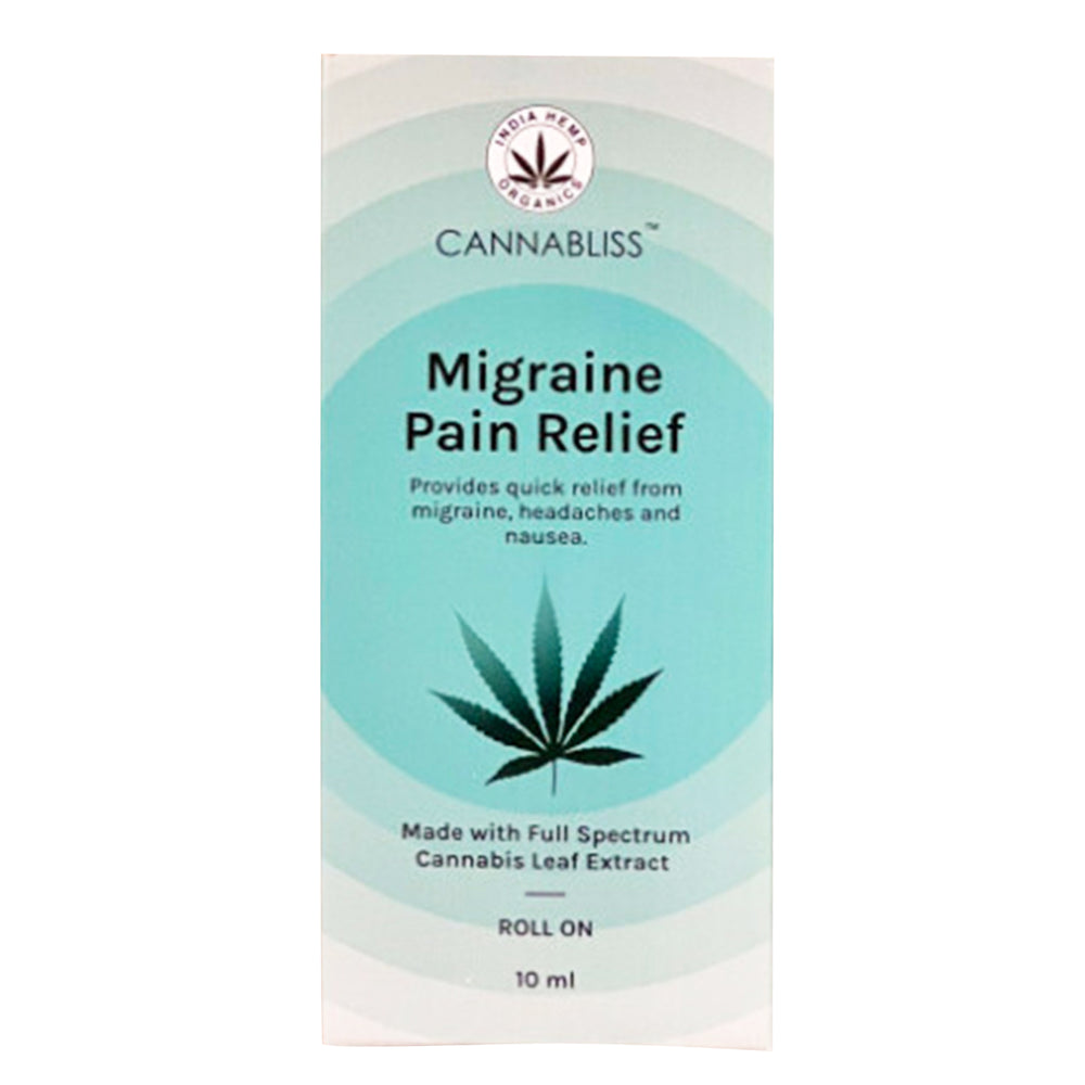 India Hemp Organics Cannabliss Migraine Pain Relief, 10ml