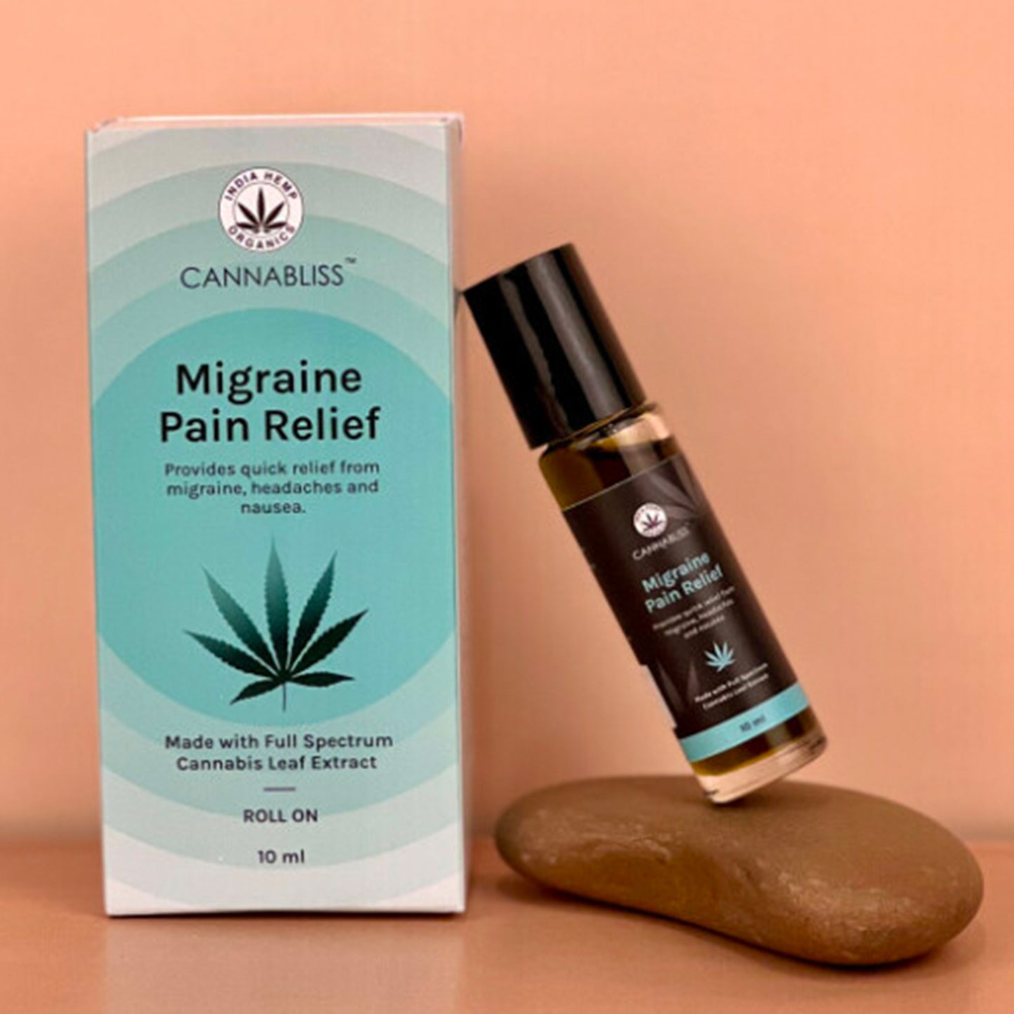 India Hemp Organics Cannabliss Migraine Pain Relief, 10ml
