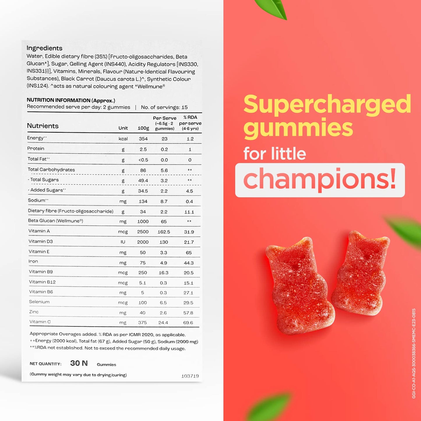 CeleHealth Kidz Immuno Plus Pink Guava Gummies, 30's